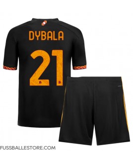 Günstige AS Roma Paulo Dybala #21 3rd trikot Kinder 2023-24 Kurzarm (+ Kurze Hosen)